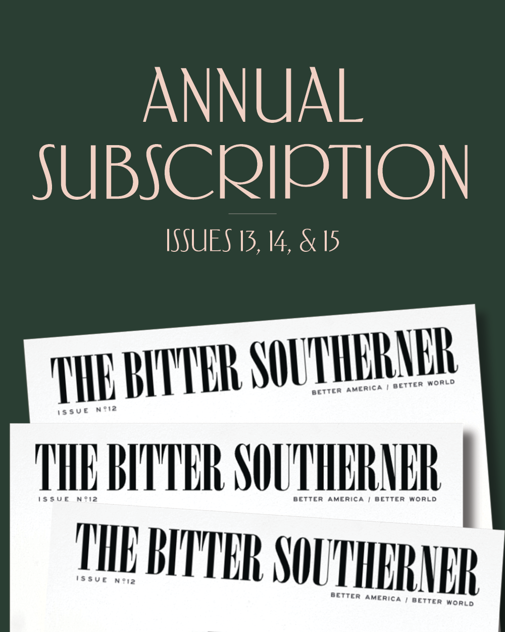 The Annual Subscription (Three Print Issues)