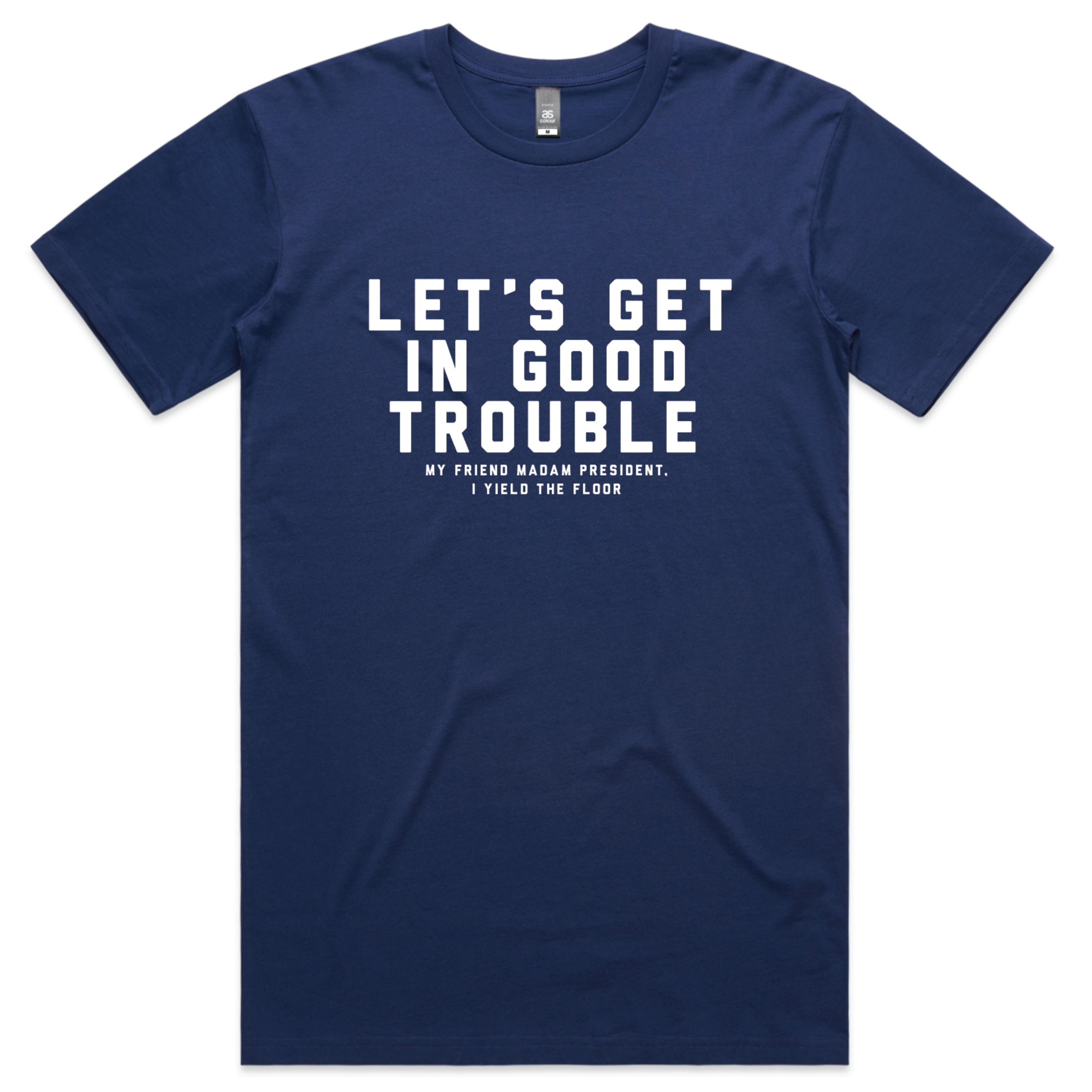 Through Hell Oversized Tee in Cobalt