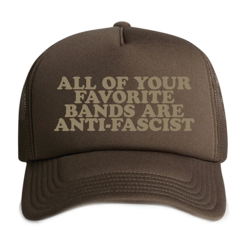 All of Your Favorite Bands Trucker Hat (Walnut)