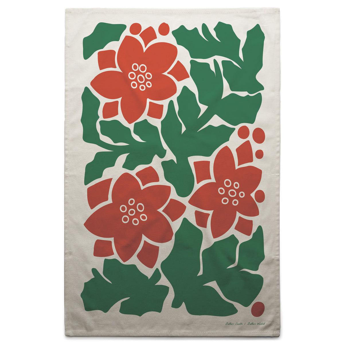 Poinsettia Bloom Towel