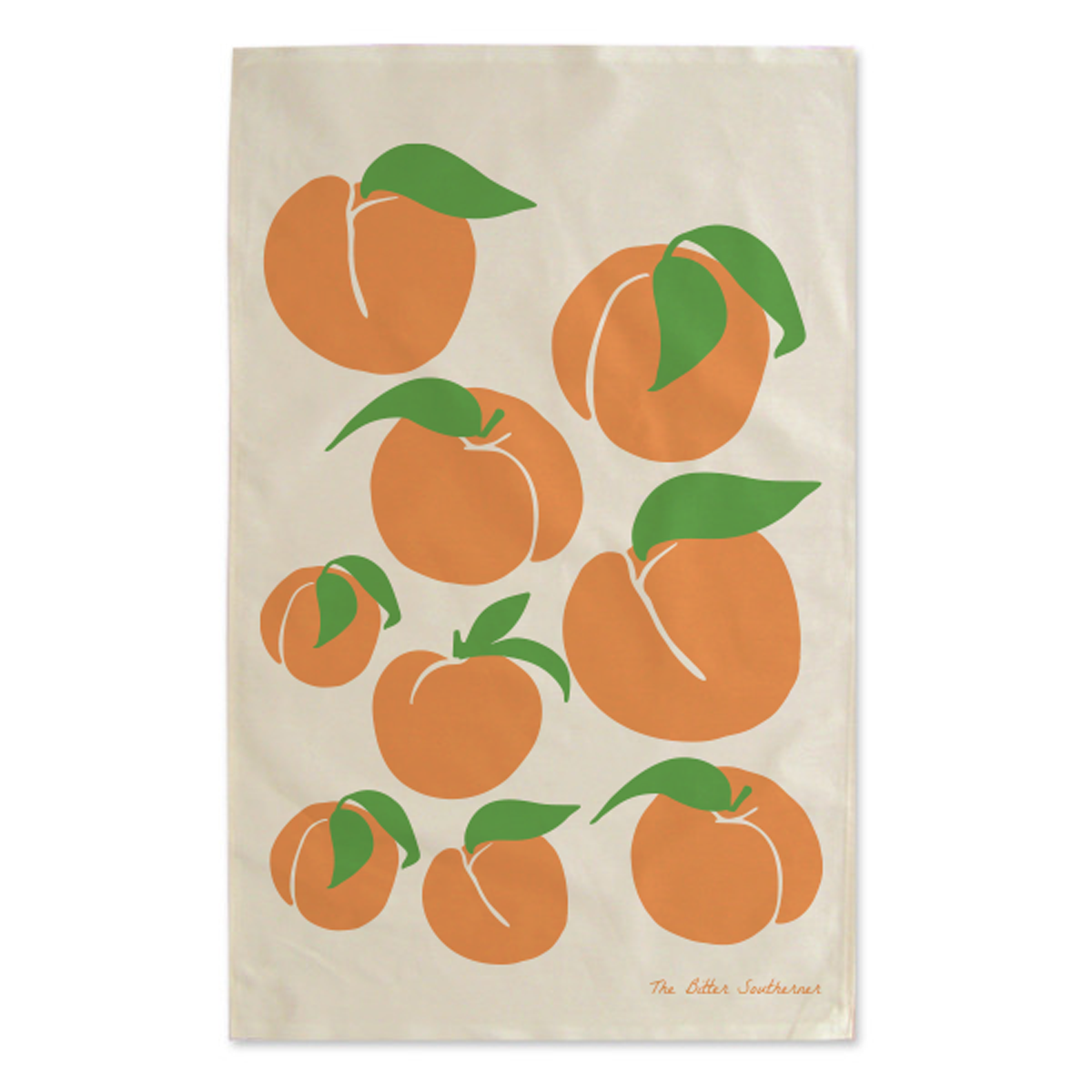 Illustrated Peach Towel