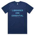 Libraries Are Essential Tee (Blue)