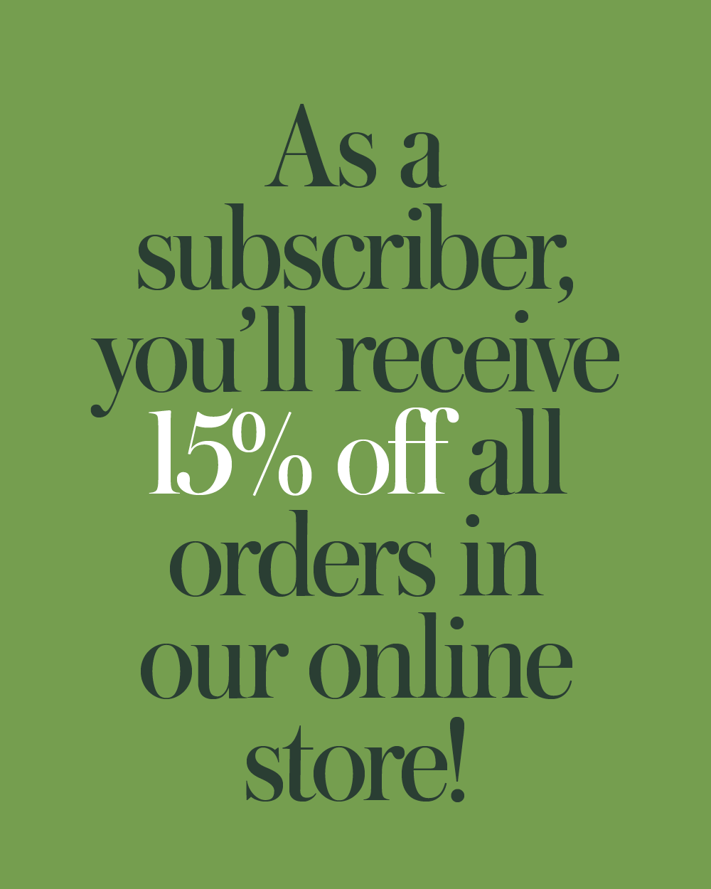 The Annual Subscription (3 Print Issues+3 payments)