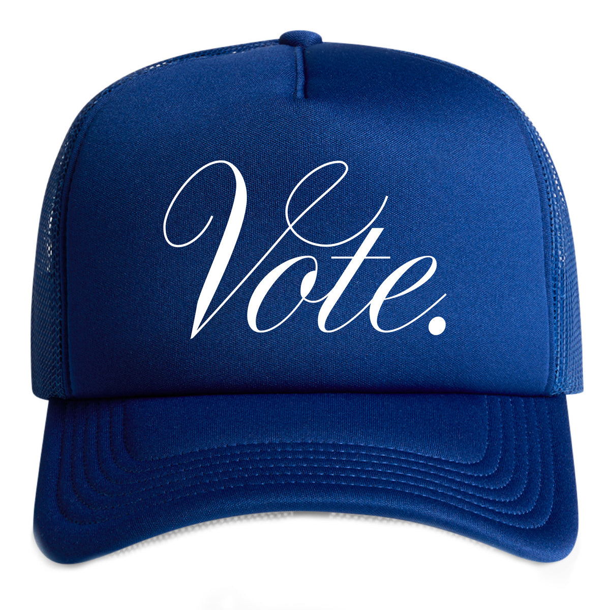 Vote Script Trucker (blue)