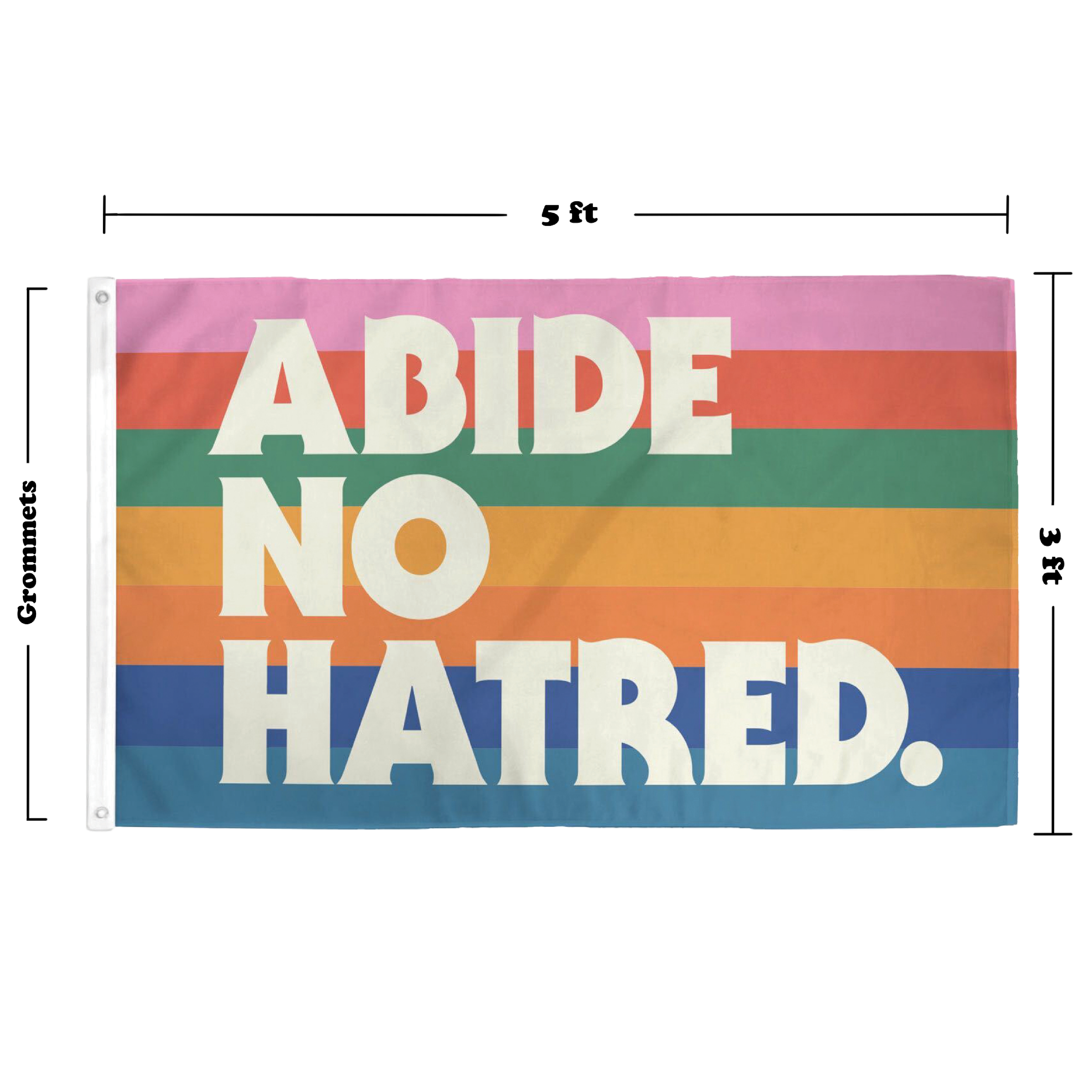 Abide No Hatred Pride Flag